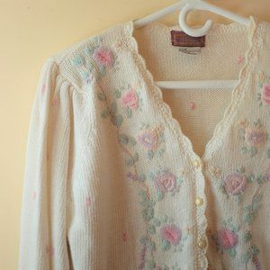 Vintage embroidered cardigan